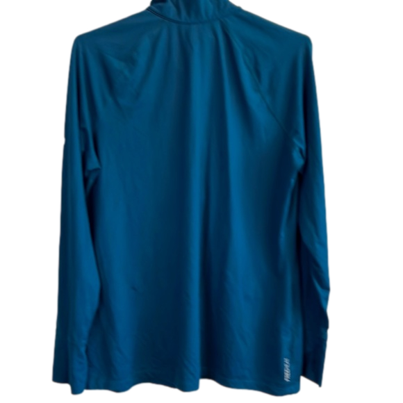 EDDIE BAUER Half Zip Pullover /Ladies /Free Heat/ Teal / Size XL ( Slim Fit) 20” - Picture 7 of 7